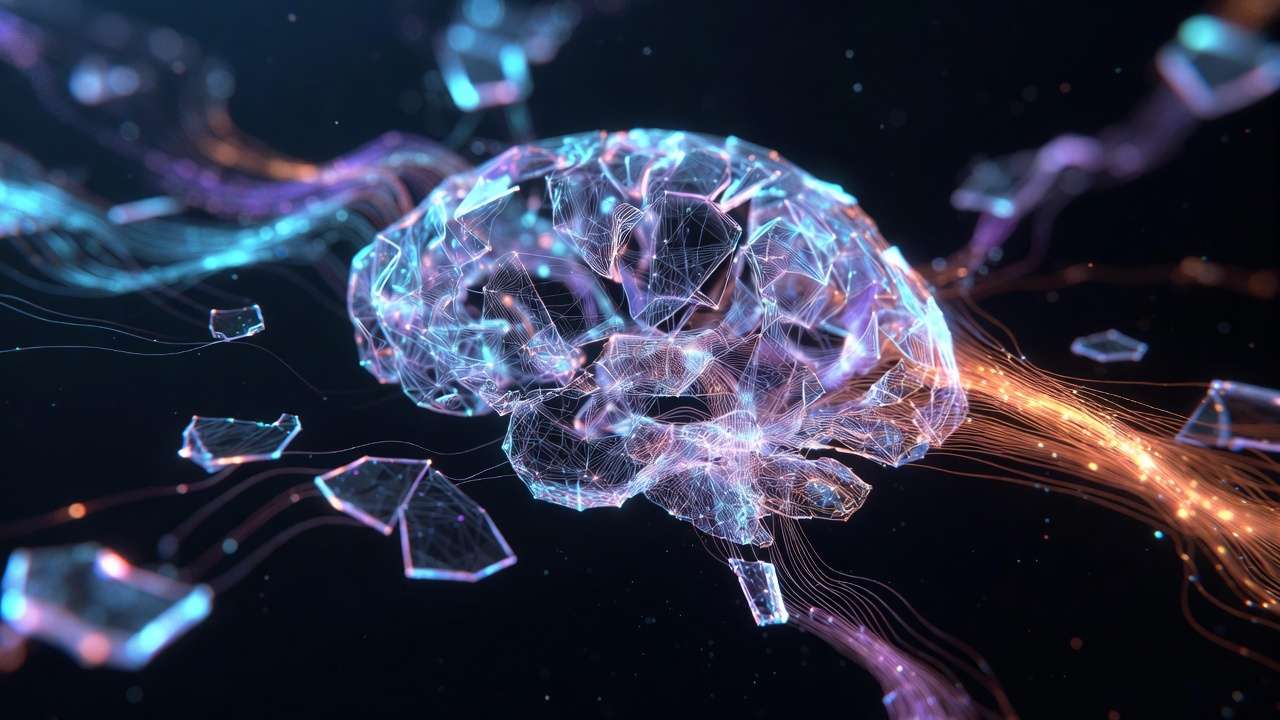 Tech visual, AI platform elements