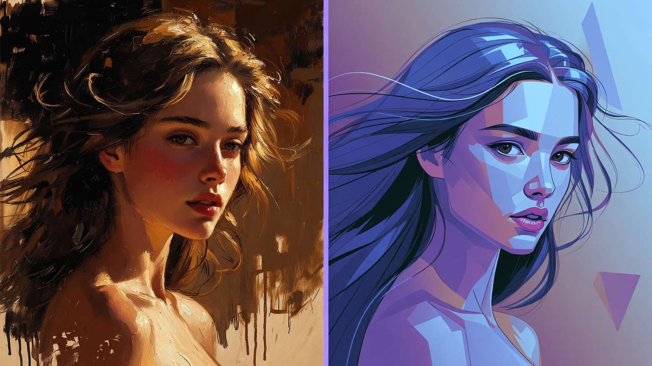 Bright cheerful AI art