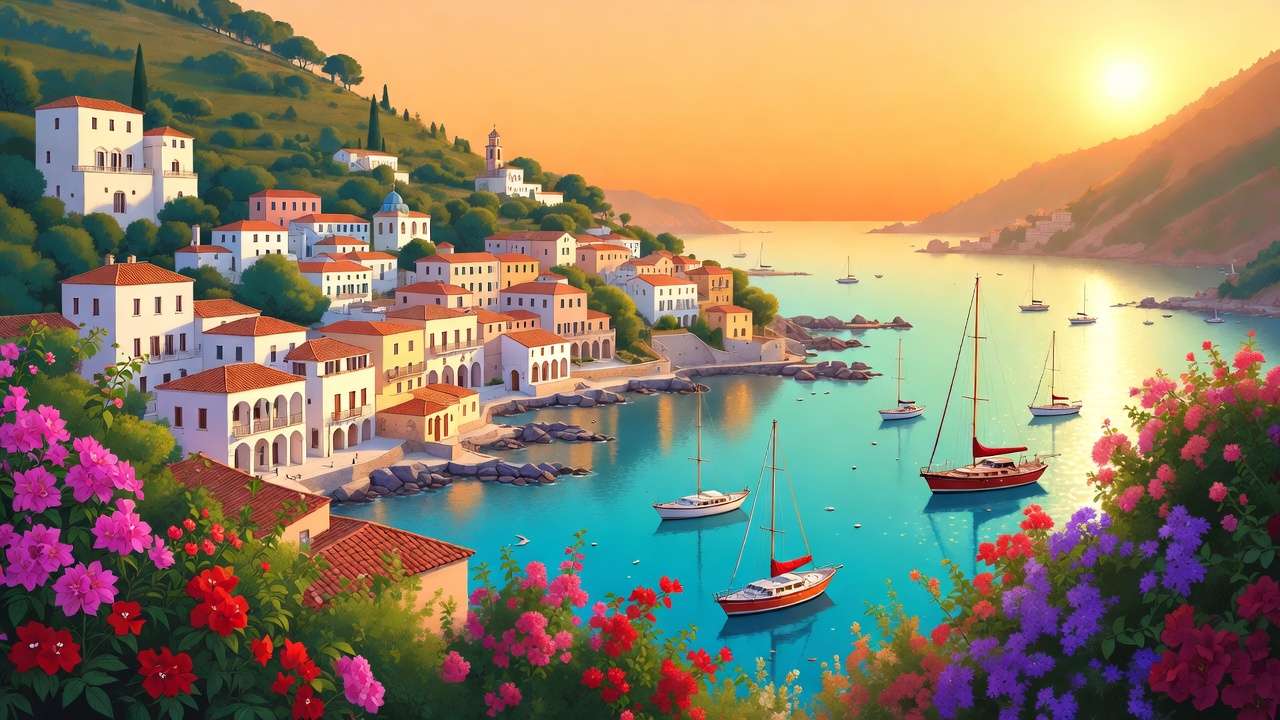 Bright cheerful AI art